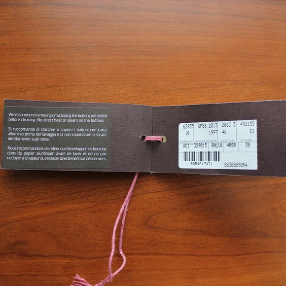 Stella McCartney Classic Pinstripe Asymmetric Wool Blend Jacket Coat Blazer, 38 - Picture 14 of 14